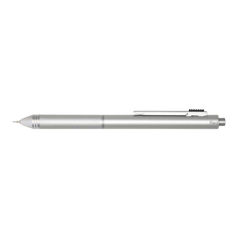 Stylo à bille 4 en 1 RCS Tine en acier inoxydable recyclé Argent