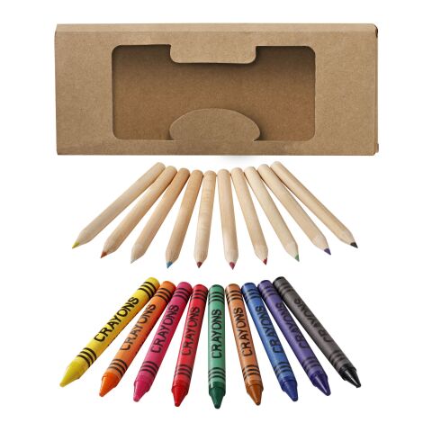Set stylo et crayon 19 pièces Standard | Naturel | sans marquage | non disponible | non disponible | non disponible