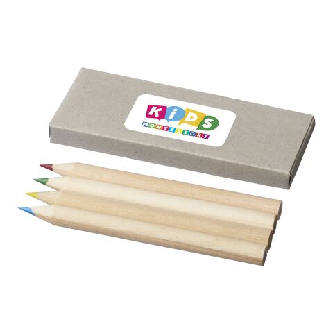 Set de 4 crayons de couleur Standard | Gris clair | sans marquage | non disponible | non disponible | non disponible