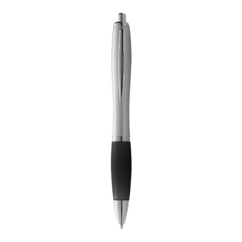 Stylo à bille Nash Standard | Argent-Noir | sans marquage | non disponible | non disponible