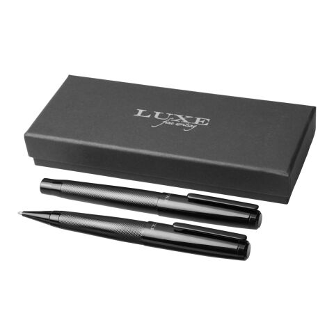 Coffret cadeau stylo duo Gloss Standard | noir | sans marquage | non disponible | non disponible