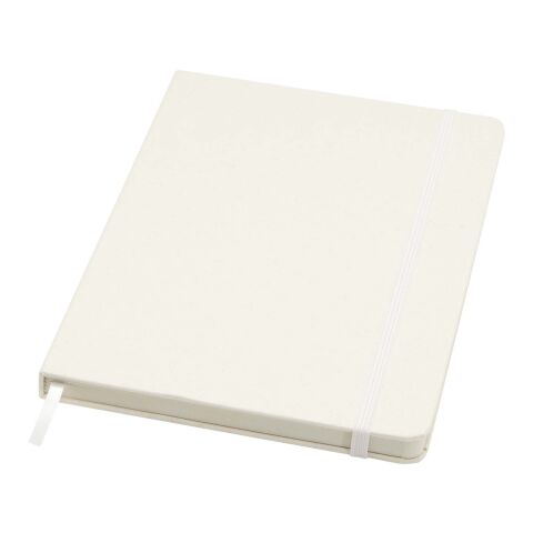 Carnet A5 recyclé Bass ligné à couverture rigide Standard | Blanc | sans marquage | non disponible | non disponible