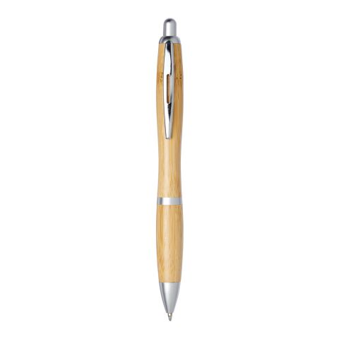 Stylo bille Nash en bambou Standard | Naturel-Argent | sans marquage | non disponible | non disponible