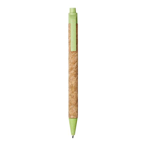 Stylo bille Midar en liège et paille de blé Standard | Naturel-Vert pomme | sans marquage | non disponible | non disponible