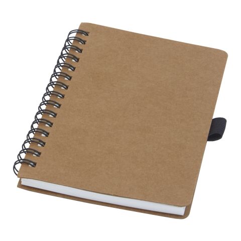 Carnet Cobble A6 à spirales en carton recyclé avec papier de pierre Standard | Naturel | sans marquage | non disponible | non disponible