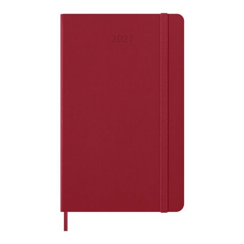 Agenda L quotidien 12&nbsp;mois Moleskine à couverture rigide Standard | Rouge écarlate | sans marquage | non disponible | non disponible
