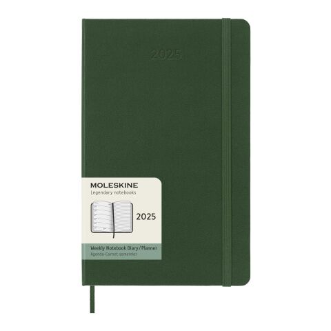 12M Hardcover Wochenplaner Standard | Vert myrte | sans marquage | non disponible | non disponible