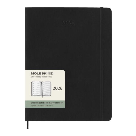 12M Softcover Wochenplaner Standard | Noir | sans marquage | non disponible | non disponible