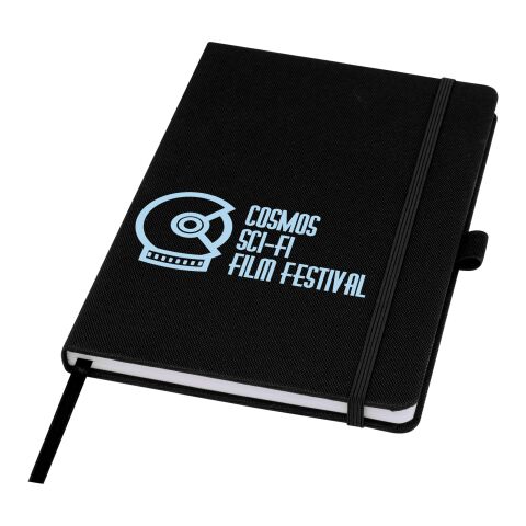 Carnet A5 Honua en papier recyclé avec couverture en PET recyclé Standard | Noir | sans marquage | non disponible | non disponible | non disponible