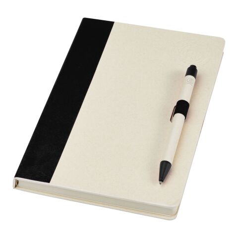 Ensemble carnet de notes format A5 et stylo bille Dairy&nbsp;Dream Standard | Noir | sans marquage | non disponible | non disponible