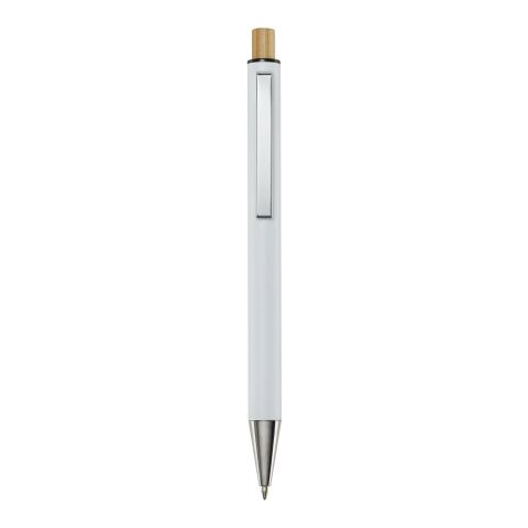 Stylo bille en aluminium recyclé Cyrus Standard | blanc | sans marquage | non disponible | non disponible
