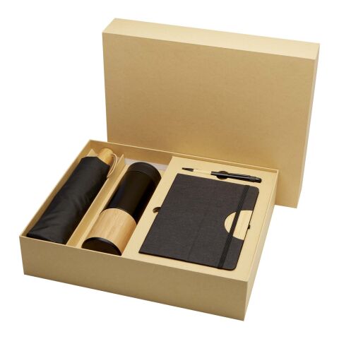 Coffret cadeau Carmen avec carnet à couverture rigide A5 et stylo bille Standard | noir | sans marquage | non disponible | non disponible | non disponible