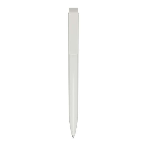 Stylo bille en plastique recyclé Lucia Standard | Blanc transparent | sans marquage | non disponible | non disponible