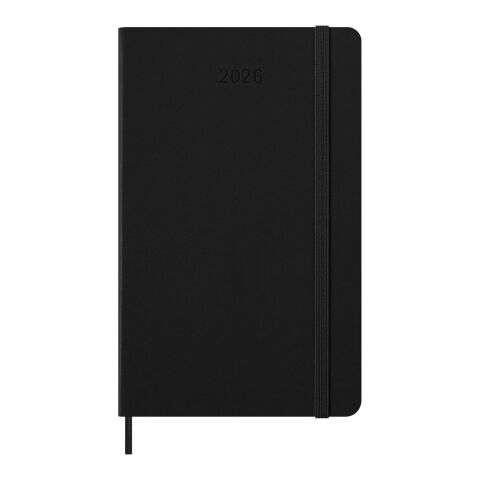 Agenda L hebdomadaire horizontal 12 mois Moleskine à couverture rigide Standard | Noir | sans marquage | non disponible | non disponible