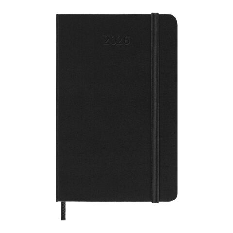 Agenda de poche quotidien 12 mois Moleskine à couverture rigide Standard | Noir | sans marquage | non disponible | non disponible