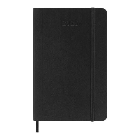 Agenda de poche hebdomadaire 12 mois Moleskine à couverture souple Standard | Noir | sans marquage | non disponible | non disponible