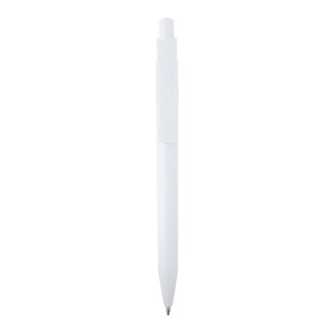 Stylo bille Unica en plastique recyclé (encre bleue) Standard | Blanc | sans marquage | non disponible | non disponible
