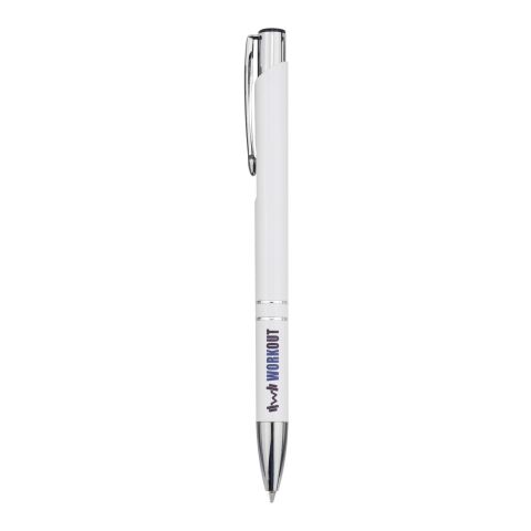Stylo bille en aluminium recyclé Moneta (encre bleue) Standard | blanc | sans marquage | non disponible | non disponible