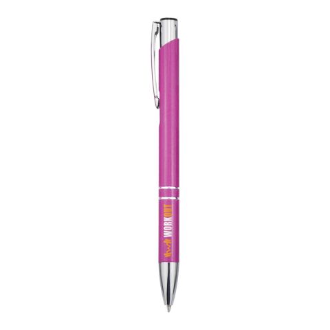 Stylo bille en aluminium recyclé Moneta (encre bleue) Standard | Magenta | sans marquage | non disponible | non disponible