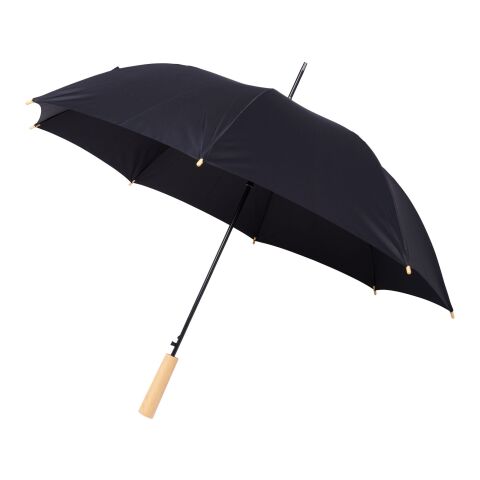 Parapluie 23&quot; en PET recyclé à ouverture automatique Alina Standard | noir | sans marquage | non disponible | non disponible | non disponible