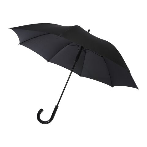 Parapluie Fontana de 23&quot; à ouverture automatique avec aspect carbone et poignée courbe Standard | Noir | sans marquage | non disponible | non disponible | non disponible