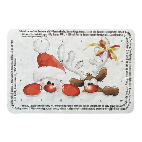 Le plus petit calendrier (de l&#039;avent) du monde MOTIFS STANDARDS avec bonbons en chocolat sans marquage | Regarde donc, Noël!