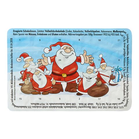 Le plus petit calendrier (de l'avent) du monde MOTIFS STANDARDS avec Pulmoll Standartmotiv | Pères Noël gentils