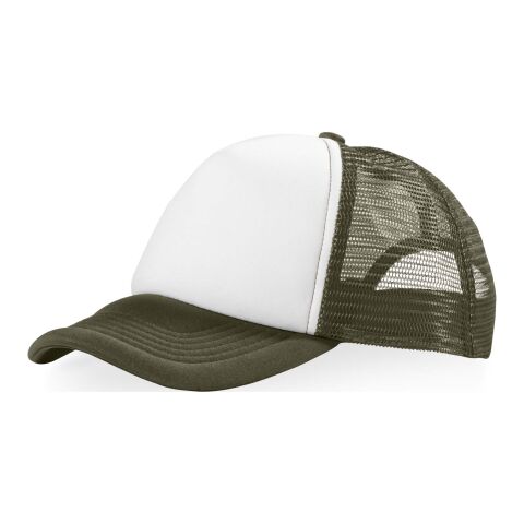 Casquette 5 panneaux Trucker Standard | Vert forêt-Blanc | sans marquage | non disponible | non disponible | non disponible