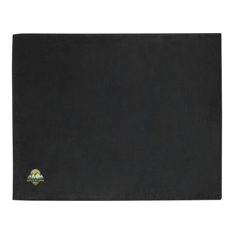 Couverture Lily en polaire molletonnée RPET Standard | Noir | sans marquage | non disponible | non disponible | non disponible