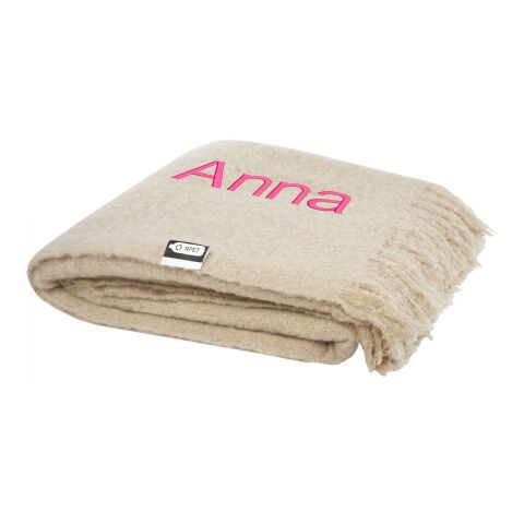 Couverture Ivy en mohair RPET Beige | sans marquage | non disponible | non disponible | non disponible