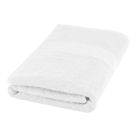 Serviette de bain Amelia de 70 x 140 cm en coton de 450 g/m² blanc | sans marquage | non disponible | non disponible | non disponible