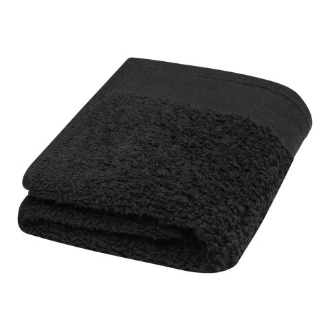 Serviette de bain en coton&nbsp;550&nbsp;g/m² 30x50&nbsp;cm Chloe noir | sans marquage | non disponible | non disponible | non disponible