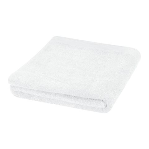 Serviette de bain en coton 550 g/m² 100x180 cm Riley blanc | sans marquage | non disponible | non disponible | non disponible