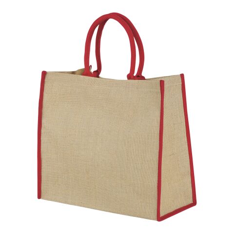 Grand Sac Shopping Jute Standard | Naturel-Rouge | sans marquage | non disponible | non disponible