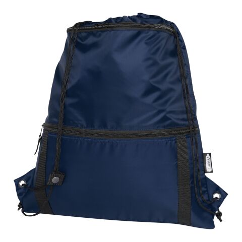 Sac isotherme&nbsp;9&nbsp;L recyclé avec cordon de serrage Adventure Standard | Marine | sans marquage | non disponible | non disponible | non disponible