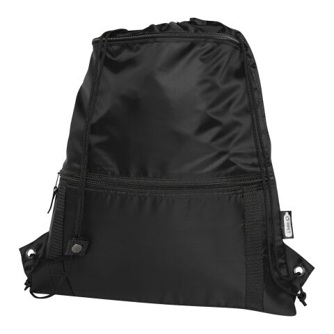 Sac isotherme 9 L recyclé avec cordon de serrage Adventure Standard | noir | sans marquage | non disponible | non disponible | non disponible