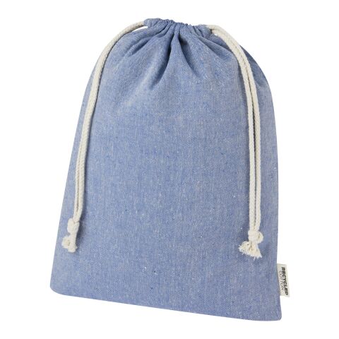 Grand sac cadeau Pheebs en coton recyclé GRS 150&nbsp;g/m² de 4&nbsp;L Standard | Bleu bruyère | non disponible | sans marquage | non disponible | non disponible | non disponible