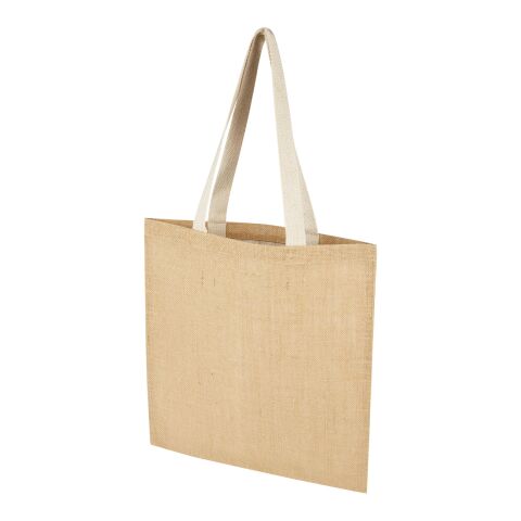 Sac shopping Juta de 7 L en jute 300 g/m² Standard | Naturel-Blanc | sans marquage | non disponible | non disponible