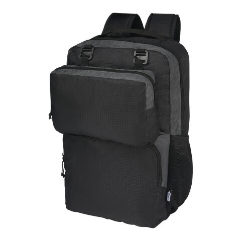 Sac à dos pour ordinateur portable Trailhead de 14 L recyclé GRS bicolore 15 pouces Standard | Noir-Gris | Not applicable | sans marquage | non disponible | non disponible | non disponible