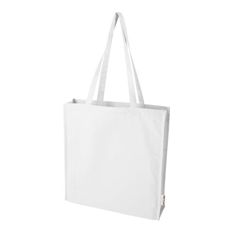 Sac shopping à soufflets Florida certifié GRS 270 g/m² 14L Standard | blanc | sans marquage | non disponible | non disponible | non disponible