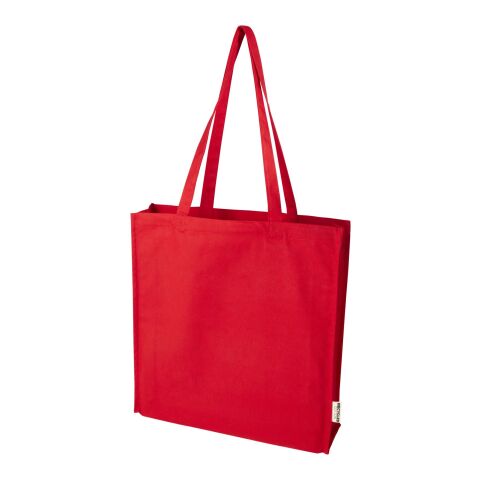 Sac shopping à soufflets Florida certifié GRS 270 g/m² 14L Standard | Rouge | sans marquage | non disponible | non disponible | non disponible