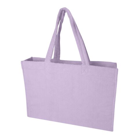 Sac shopping Siam en tissu éponge recyclé GRS de 13 L Lilas | sans marquage | non disponible | non disponible