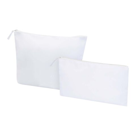 Set de trousses de toilette recyclées GRS Swift Standard | Blanc | sans marquage | non disponible | non disponible | non disponible