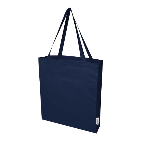 Sac shopping à soufflets Odisha bio OCS 180&nbsp;g/m2 de 14&nbsp;L Standard | Marine | sans marquage | non disponible | non disponible | non disponible