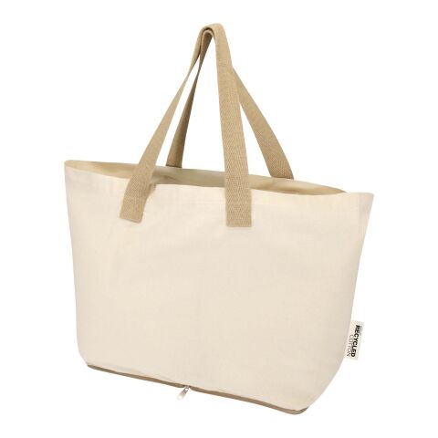 Sac shopping Sierra pliable en coton recyclé GRS 140&nbsp;g/m2 7&nbsp;L Standard | Naturel-Naturel | sans marquage | non disponible | non disponible | non disponible