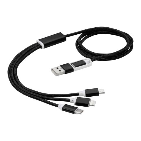 Câble de charge 3-en-1 avec double entrée Versatile Noir