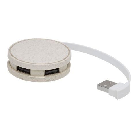Concentrateur USB Kenzu en paille de blé Standard | Naturel | Not applicable | sans marquage | non disponible | non disponible