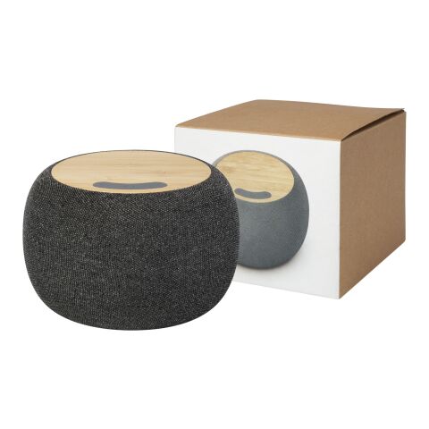 Haut-parleur Bluetooth® et tapis de charge sans fil Ecofiber en bamboo/RPET Standard | Naturel-Gris | sans marquage | non disponible | non disponible