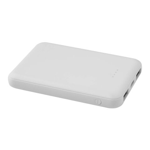 Batterie de secours en plastique recyclé Asama type-C de 5 000 mAh Standard | blanc | sans marquage | non disponible | non disponible