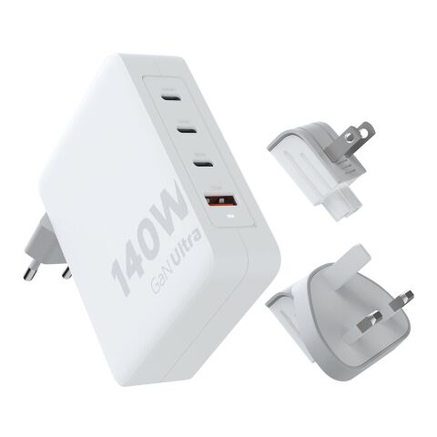 Chargeur de voyage Xtorm XVC2140 GaN Ultra de 140 W avec câble USB-C PD de 240 W Standard | Blanc | sans marquage | non disponible | non disponible